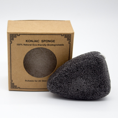 7*3.5cm Black Konjac Sponge