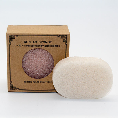 SGS Oval Skincare Eco Friendly Natural Konjac Sponge Organic